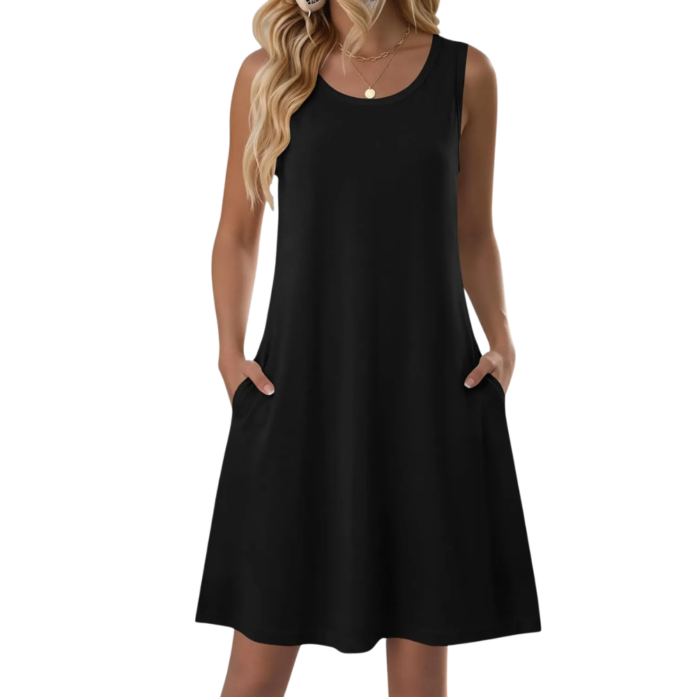 Casual Sleeveless Loose Summer Dress For Women