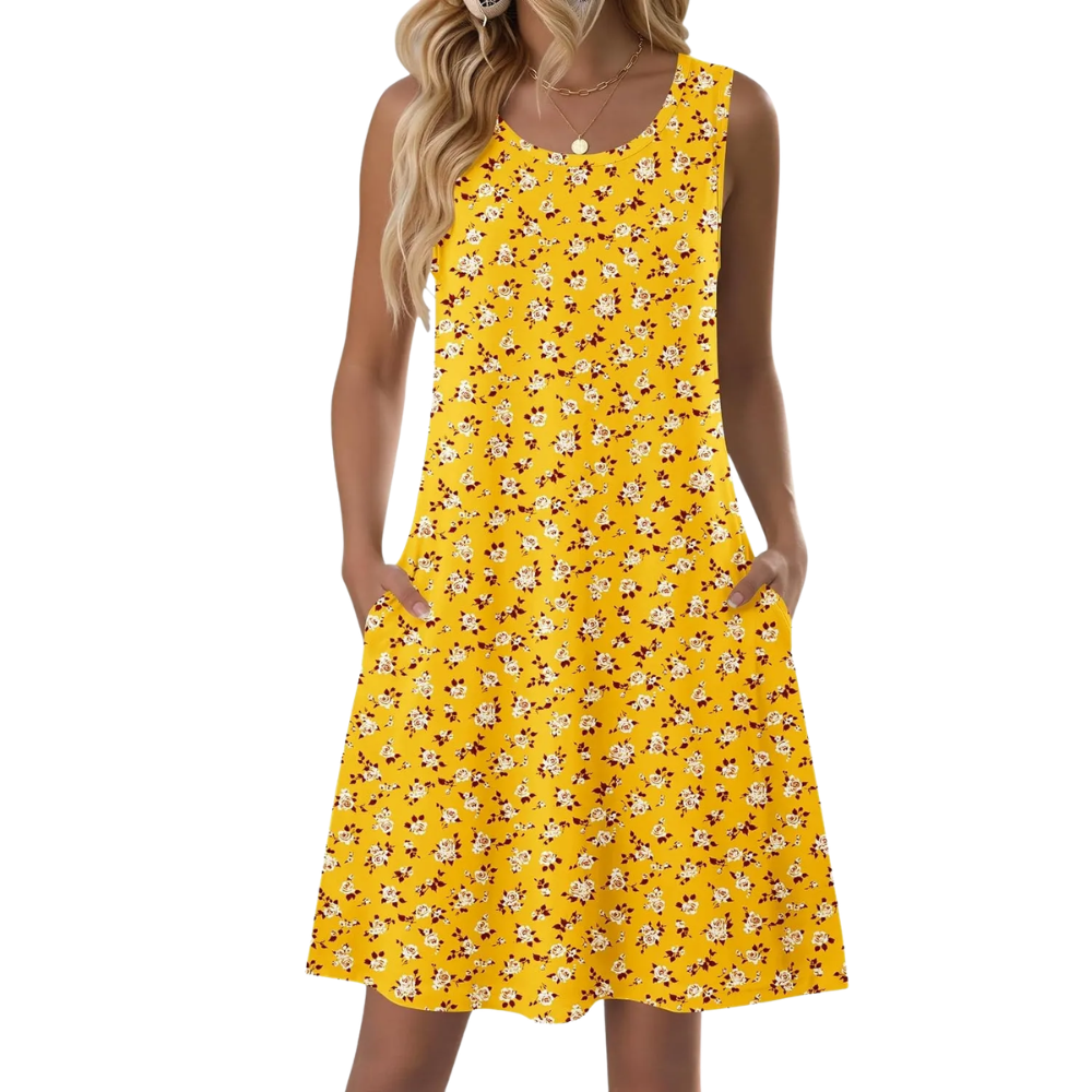 Casual Sleeveless Loose Summer Dress For Women