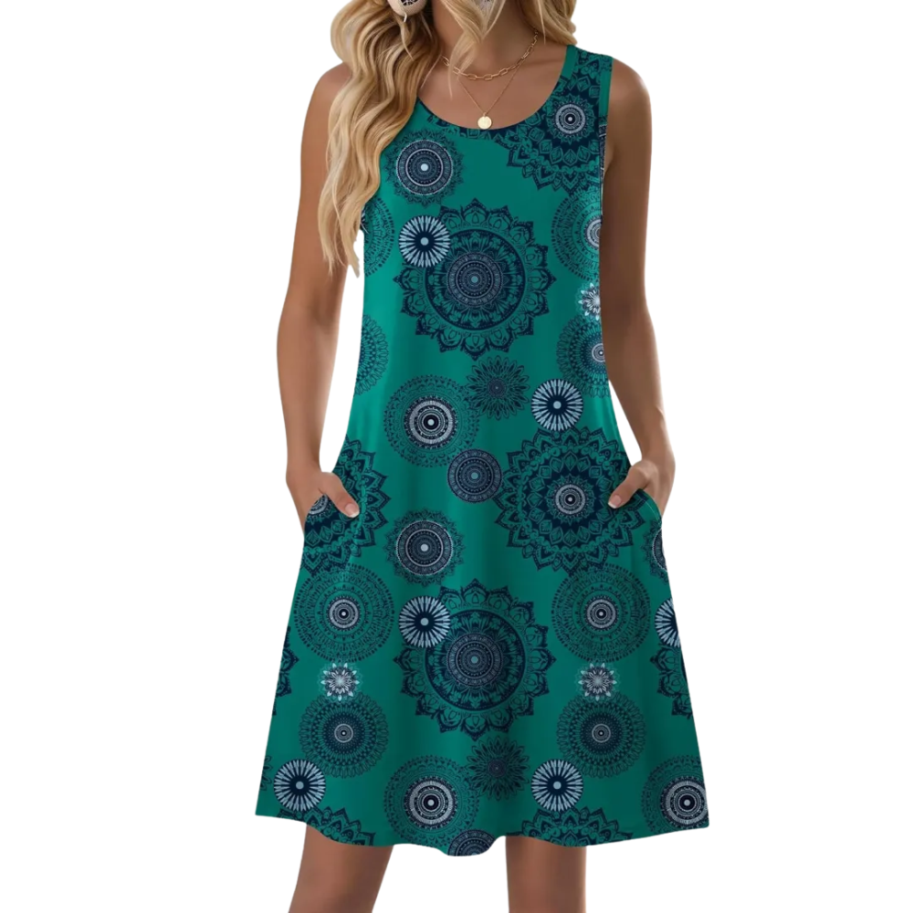 Casual Sleeveless Loose Summer Dress For Women