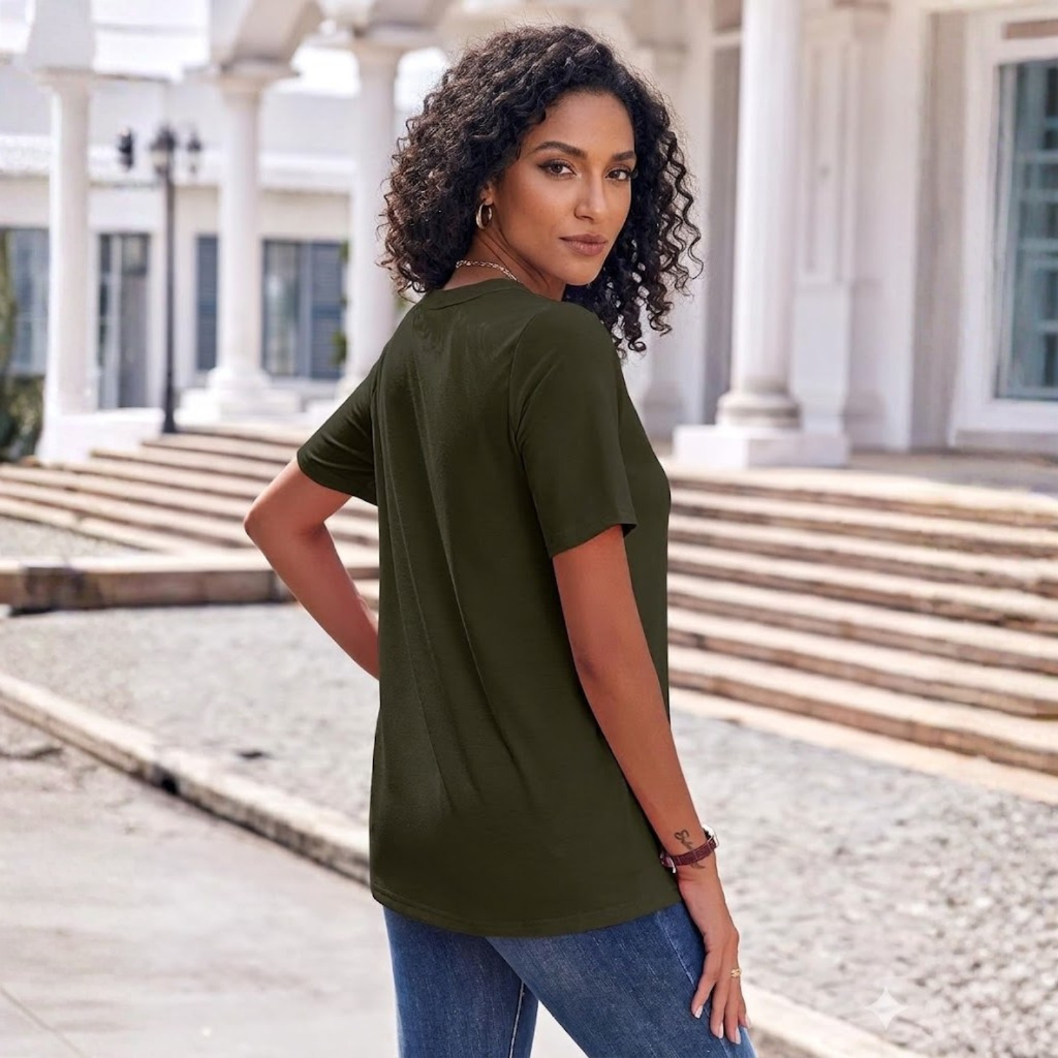 Women Summer Tops Casual Short Sleeve Shirts Business Dressy Work Blouses