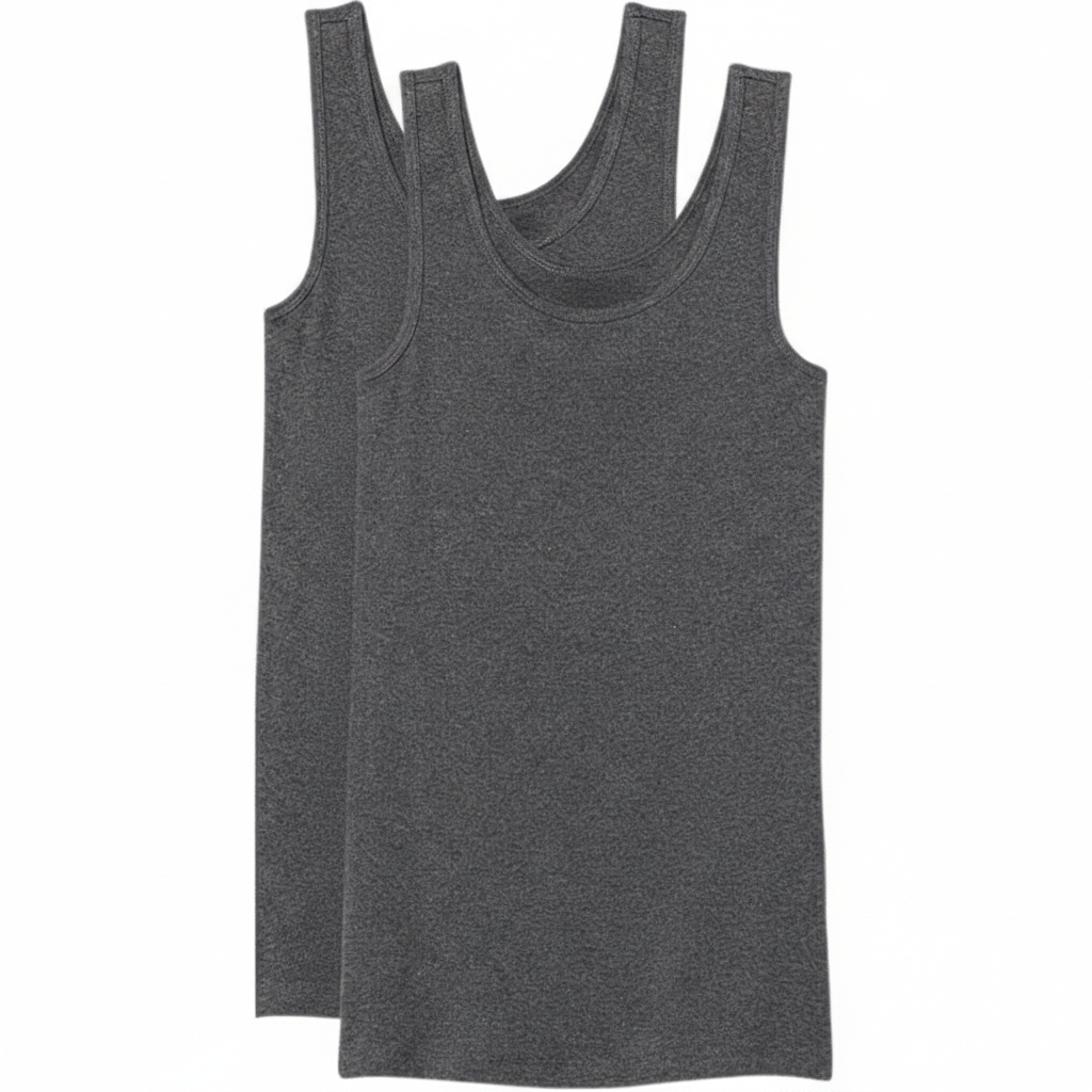 Pack Of 2 Slim Fit Sleeveless Tank Top For Women