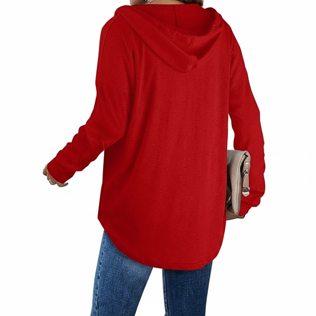 Casual Hoodie Sweatshirt For Women With Long Sleeves
