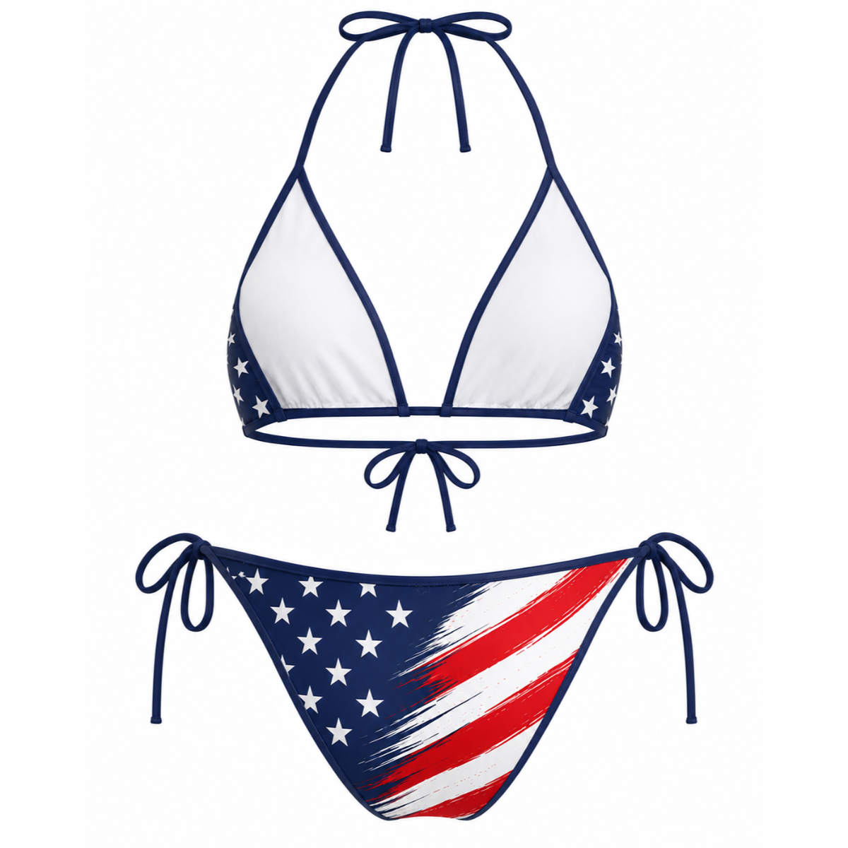World Cup 2026 United States Football Fan Two Piece Bikini Set For Women