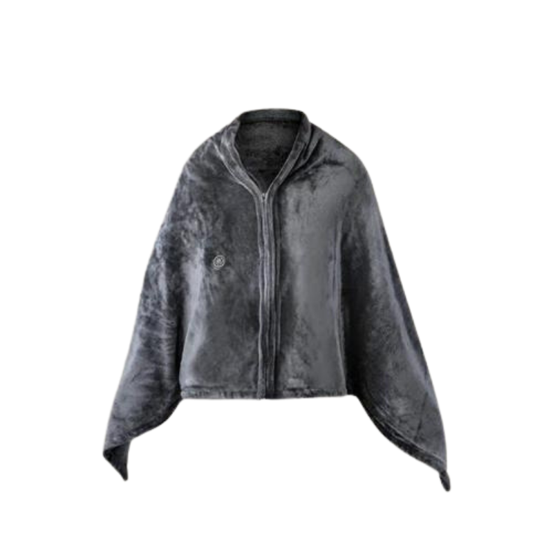 Zip Up Heated Blanket Shawl