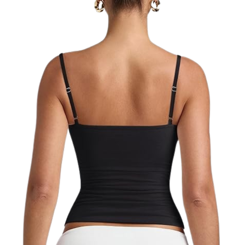 Women's Basic Double Lined Scoop Neck Tank Tops