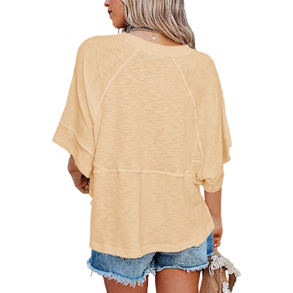 Casual Loose Fit Summer Half Sleeve T Shirts For Women