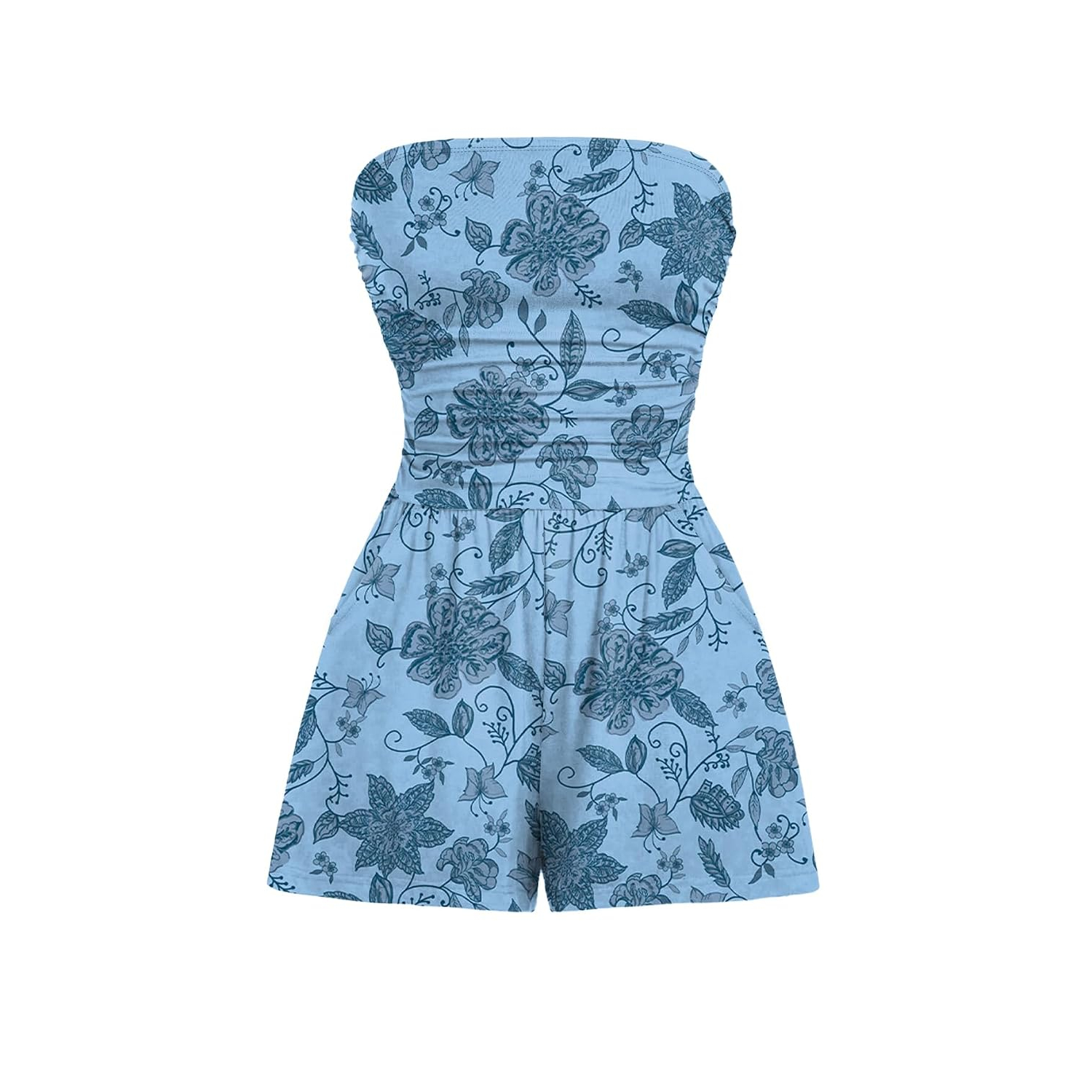 Strapless Sleeveless Jumpsuit Romper For Women