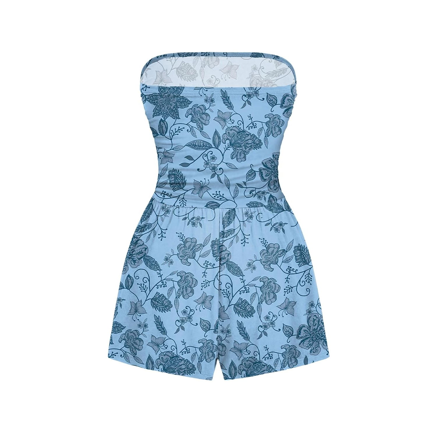 Strapless Sleeveless Jumpsuit Romper For Women