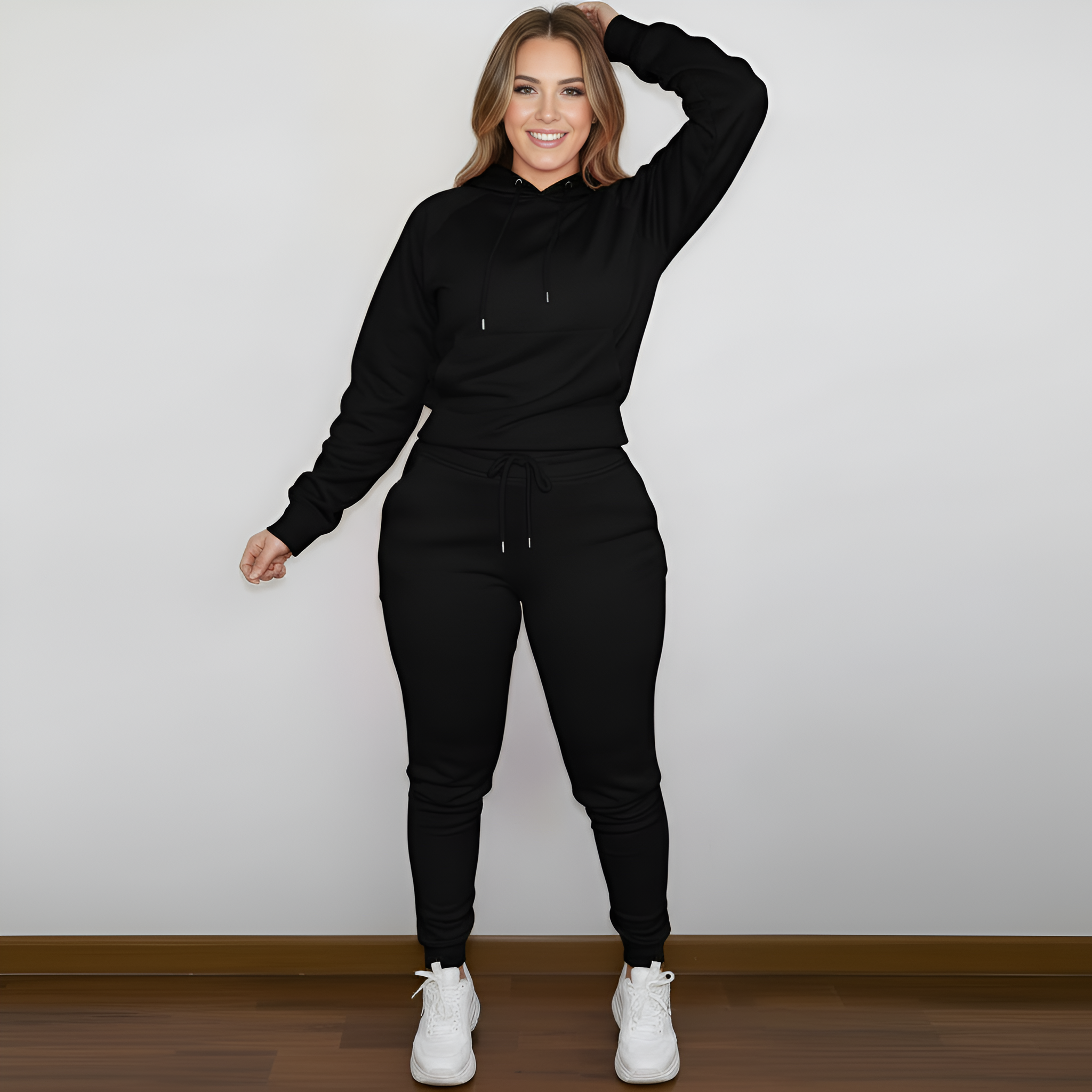 Casual And Comfortable Hoodie And Jogger Set For Women
