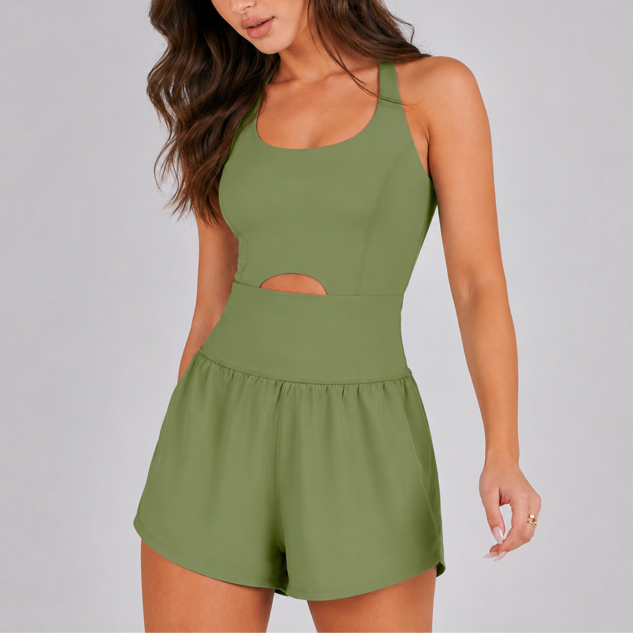 Athletic Romper With Short Jumpsuit Design For Women