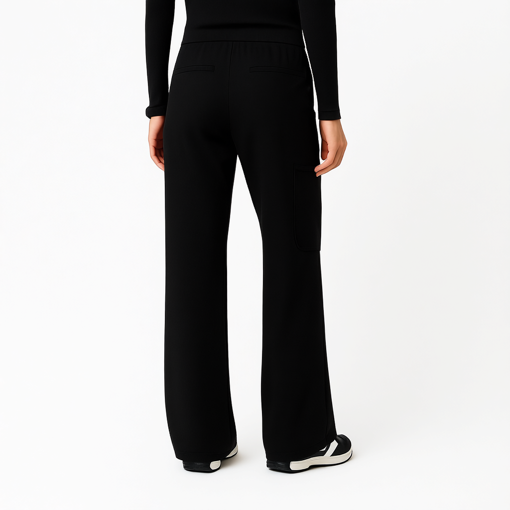 Women Professional Scrub Set with Cargo Pants and One Pocket Top