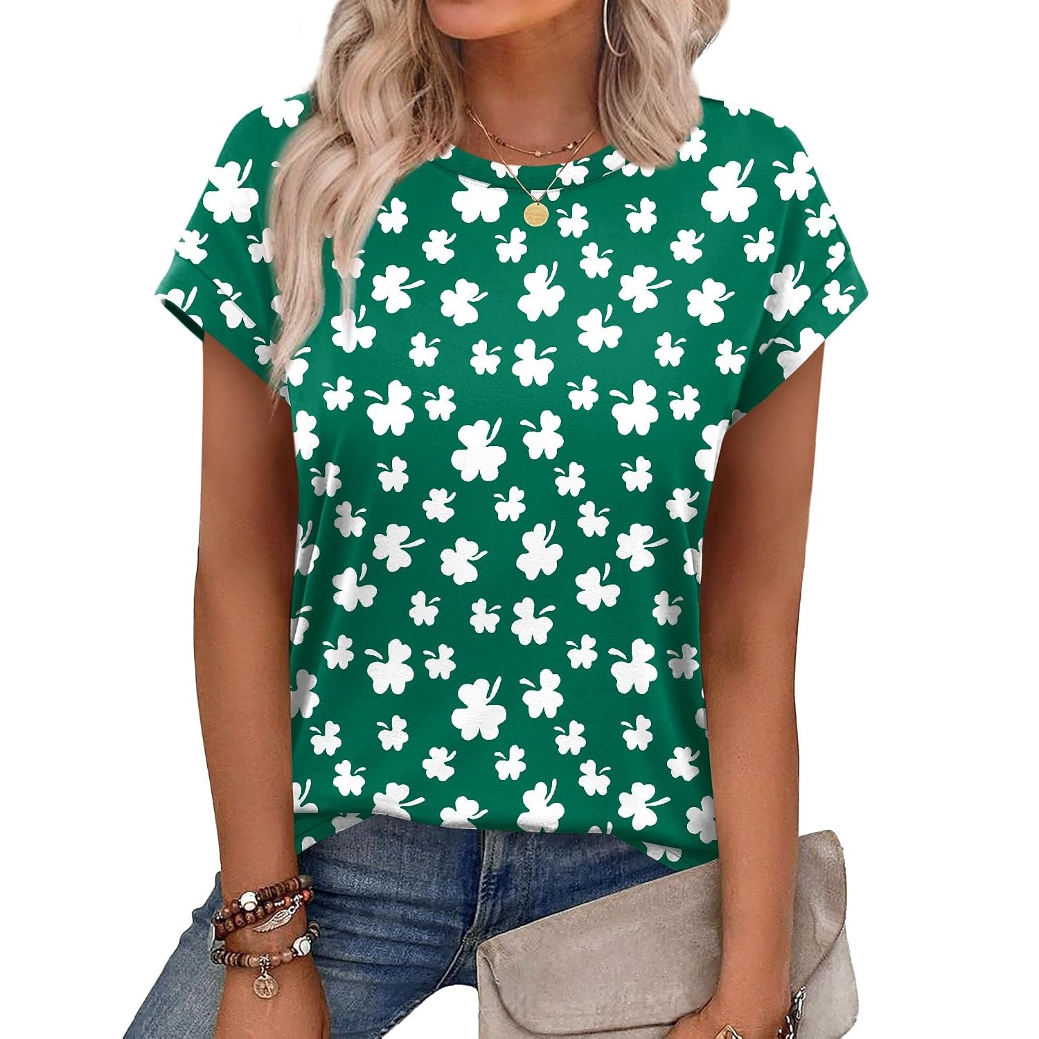 Loose Fit Summer Short Sleeve Shirts For Women