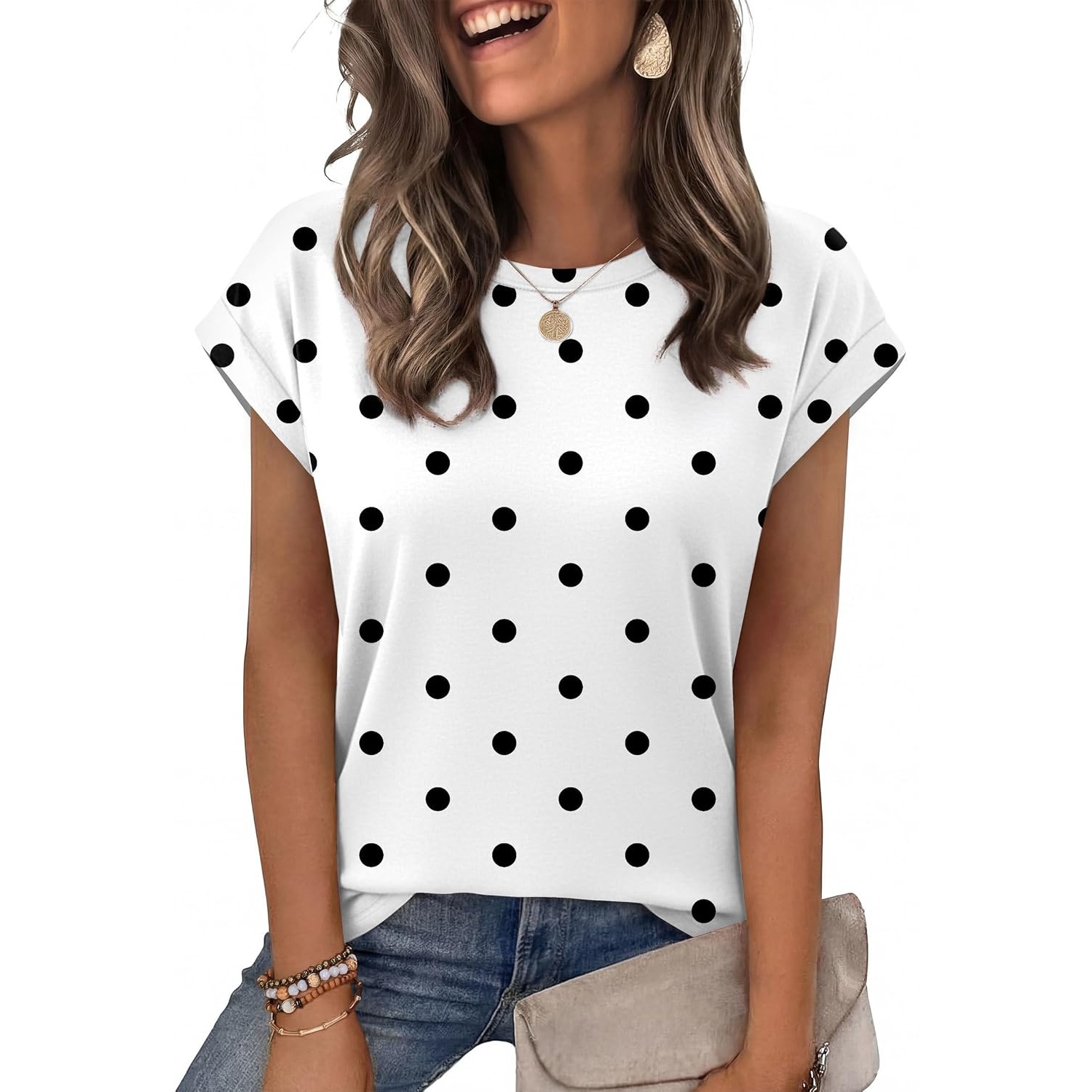 Loose Fit Summer Short Sleeve Shirts For Women