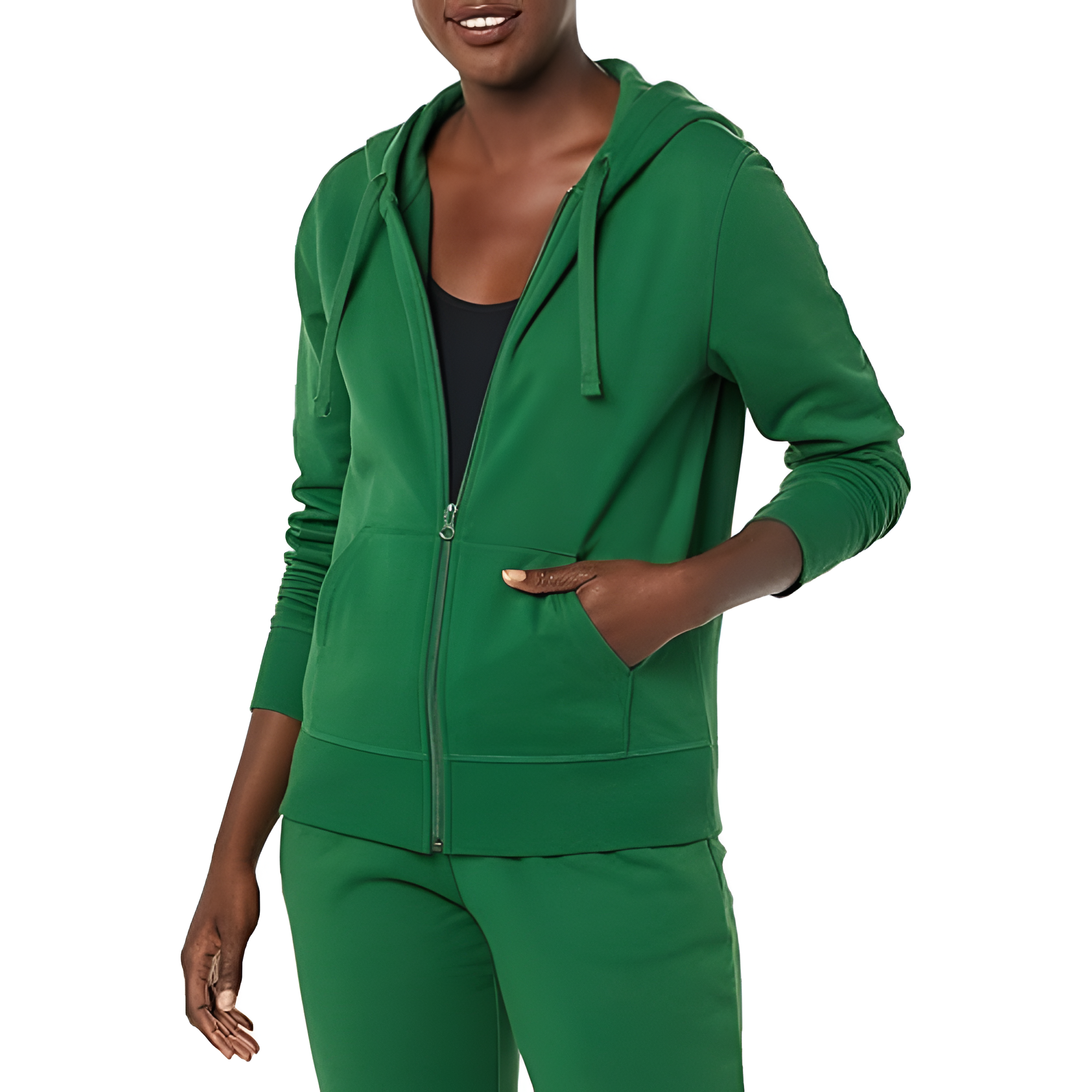 Full Zip Fleece Hoodie For Women