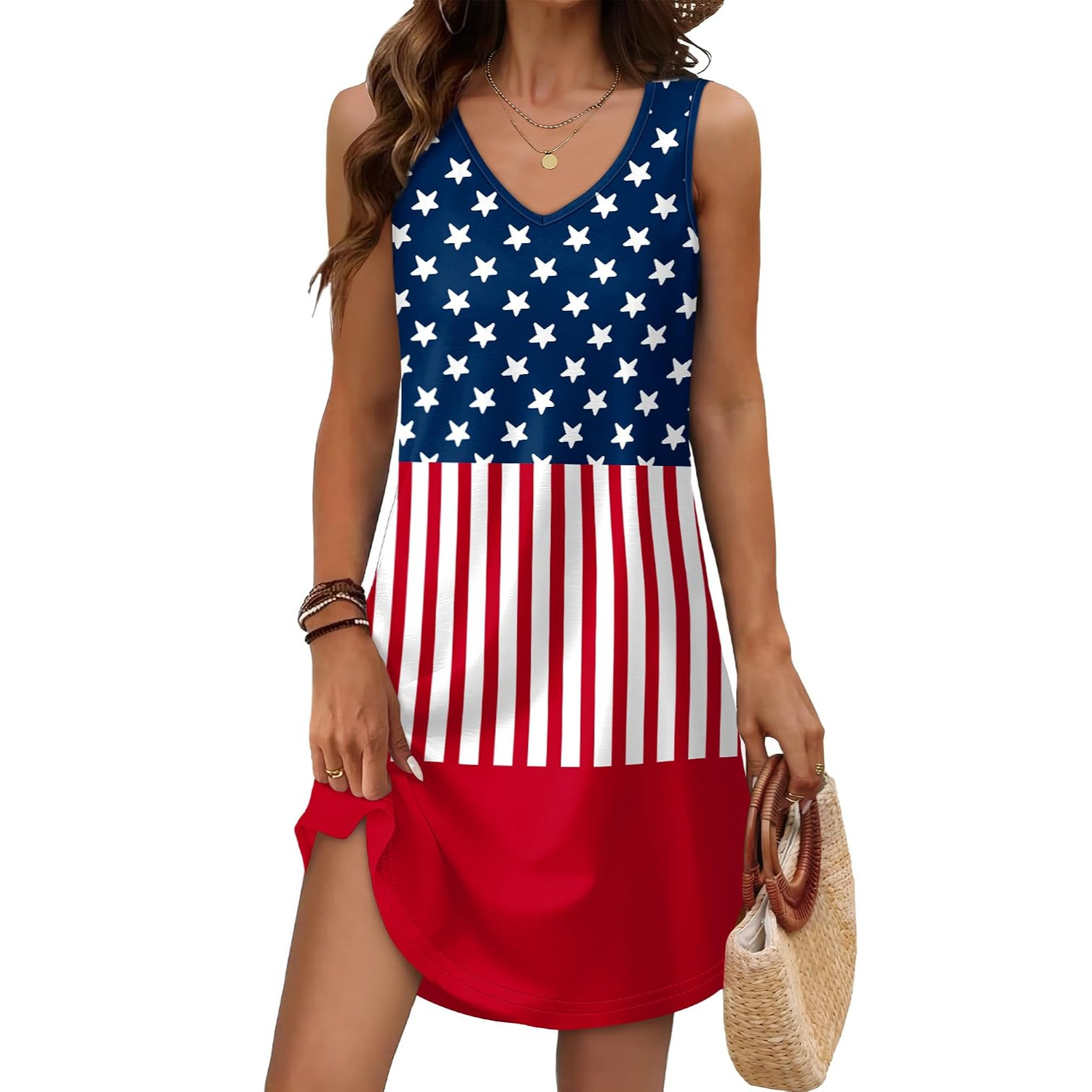 Loose Sleeveless Vacation Dress For Women