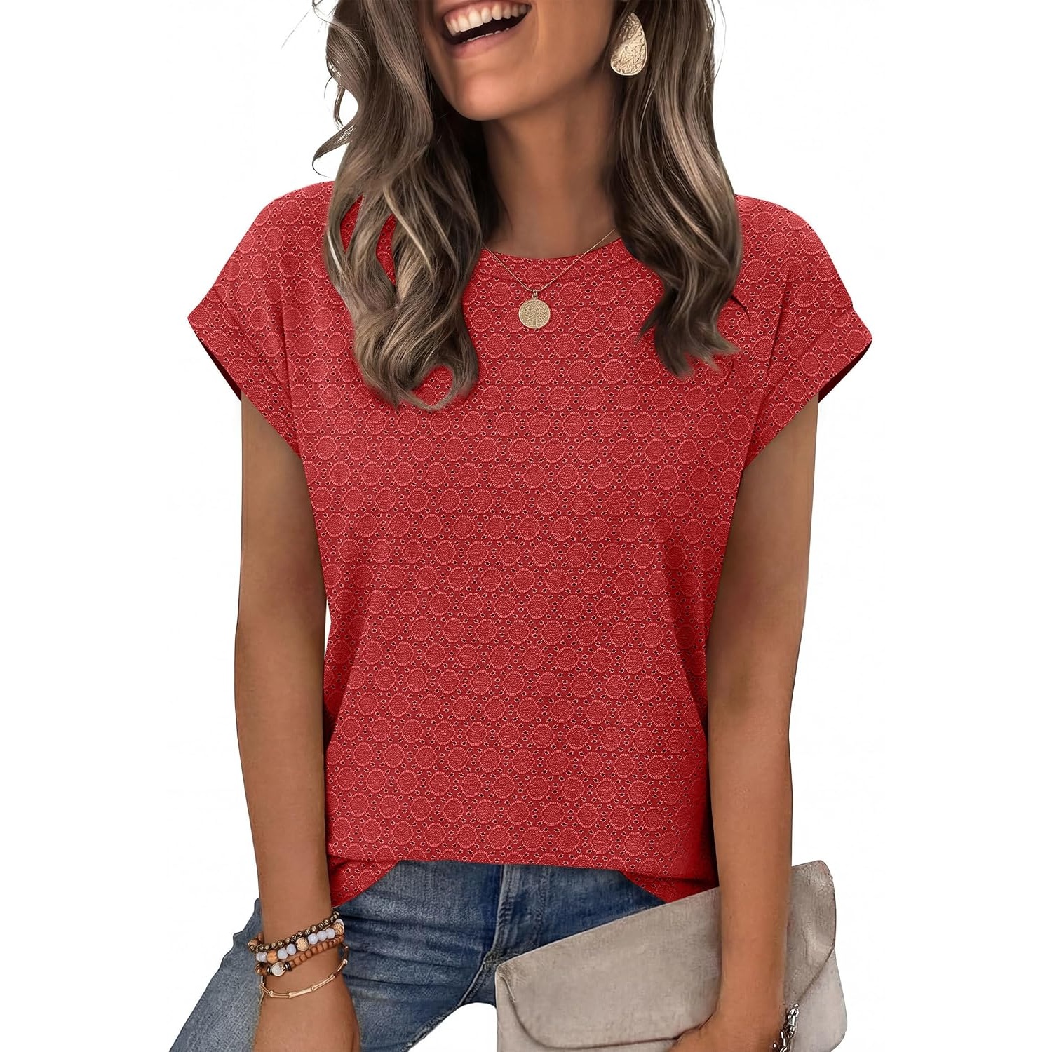 Loose Fit Summer Short Sleeve Shirts For Women
