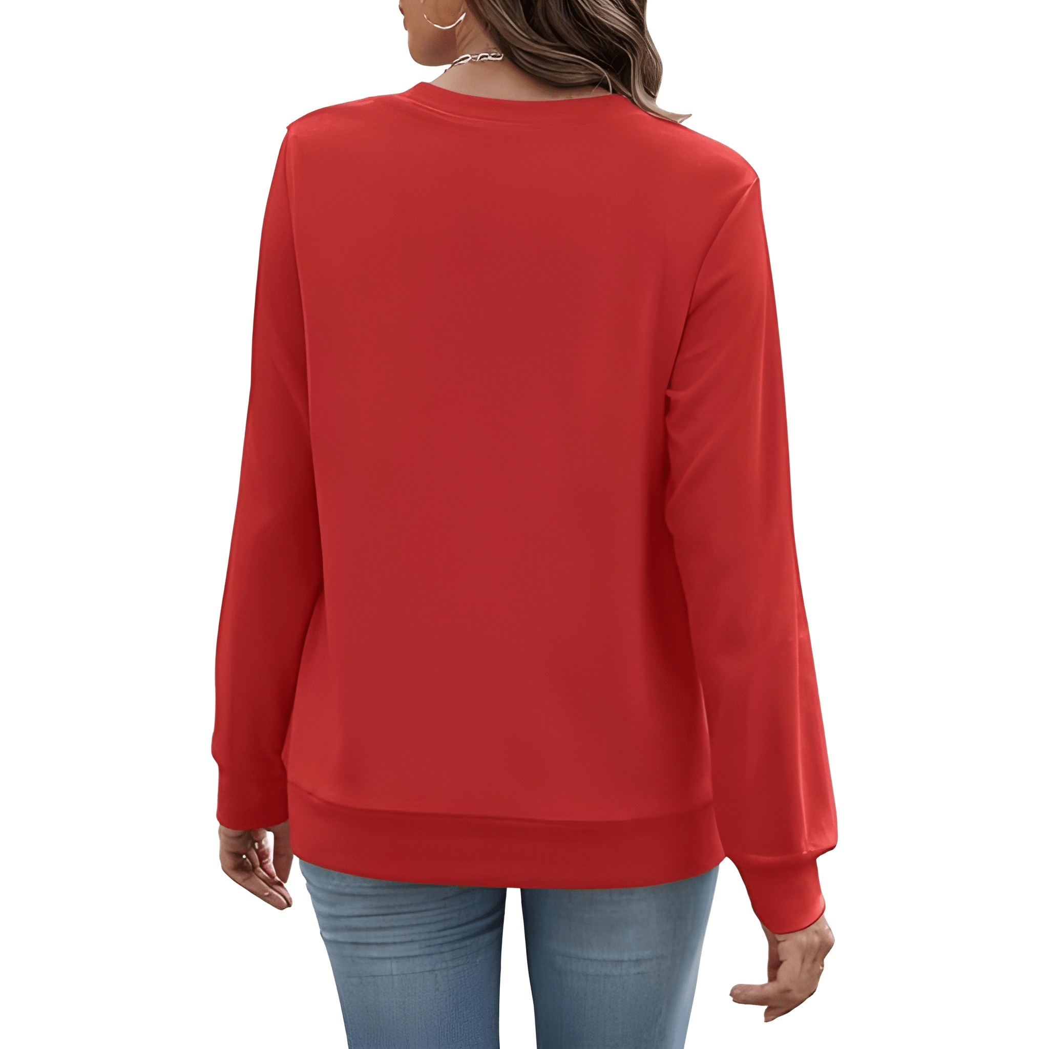 Plain Sweatshirt For Women With Pockets For Casual Style