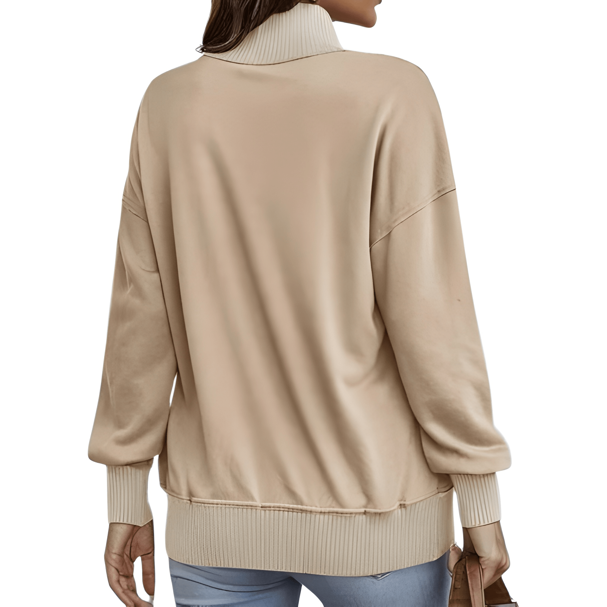 Lightweight Buttoned Drawstring Pullover Top For Women