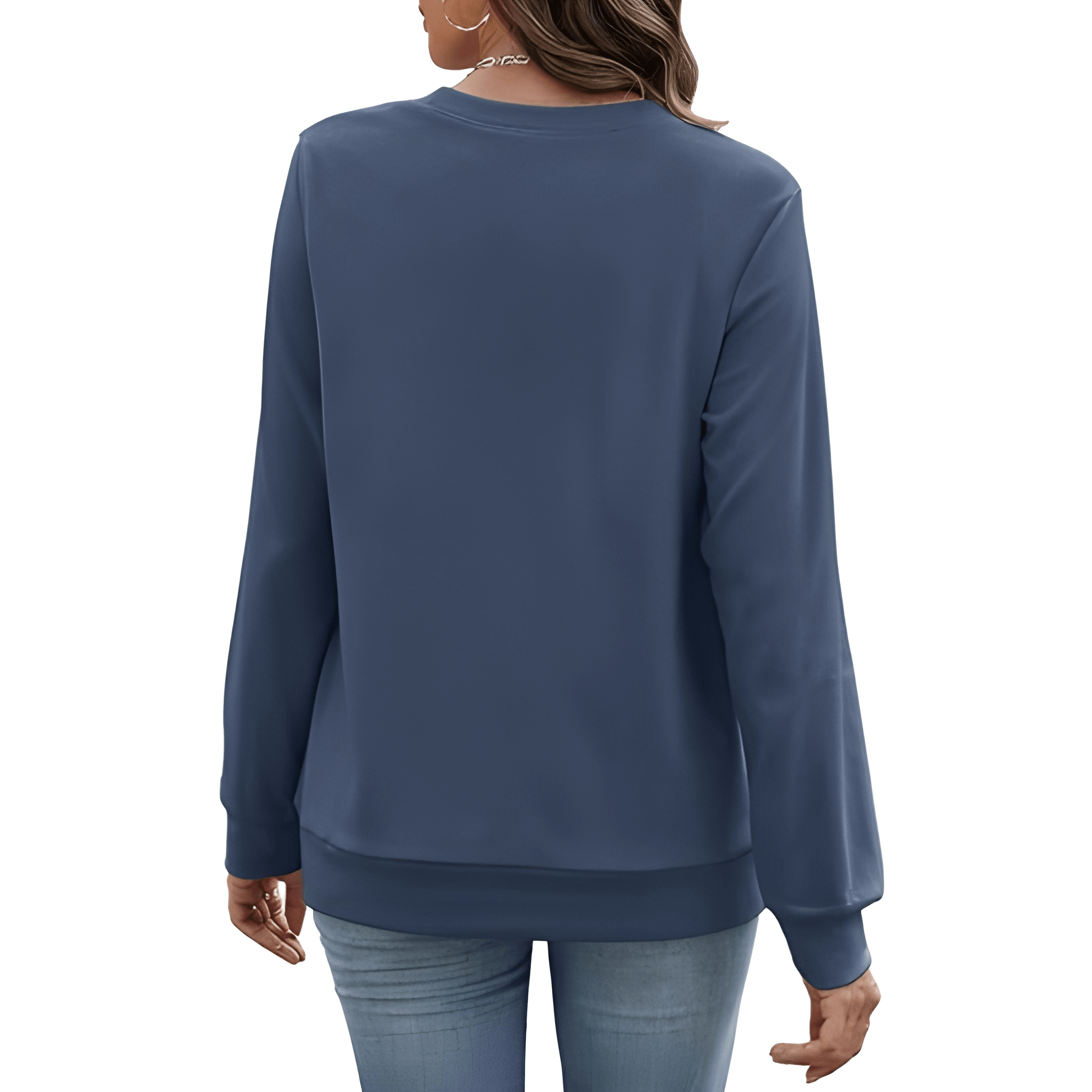 Plain Sweatshirt For Women With Pockets For Casual Style