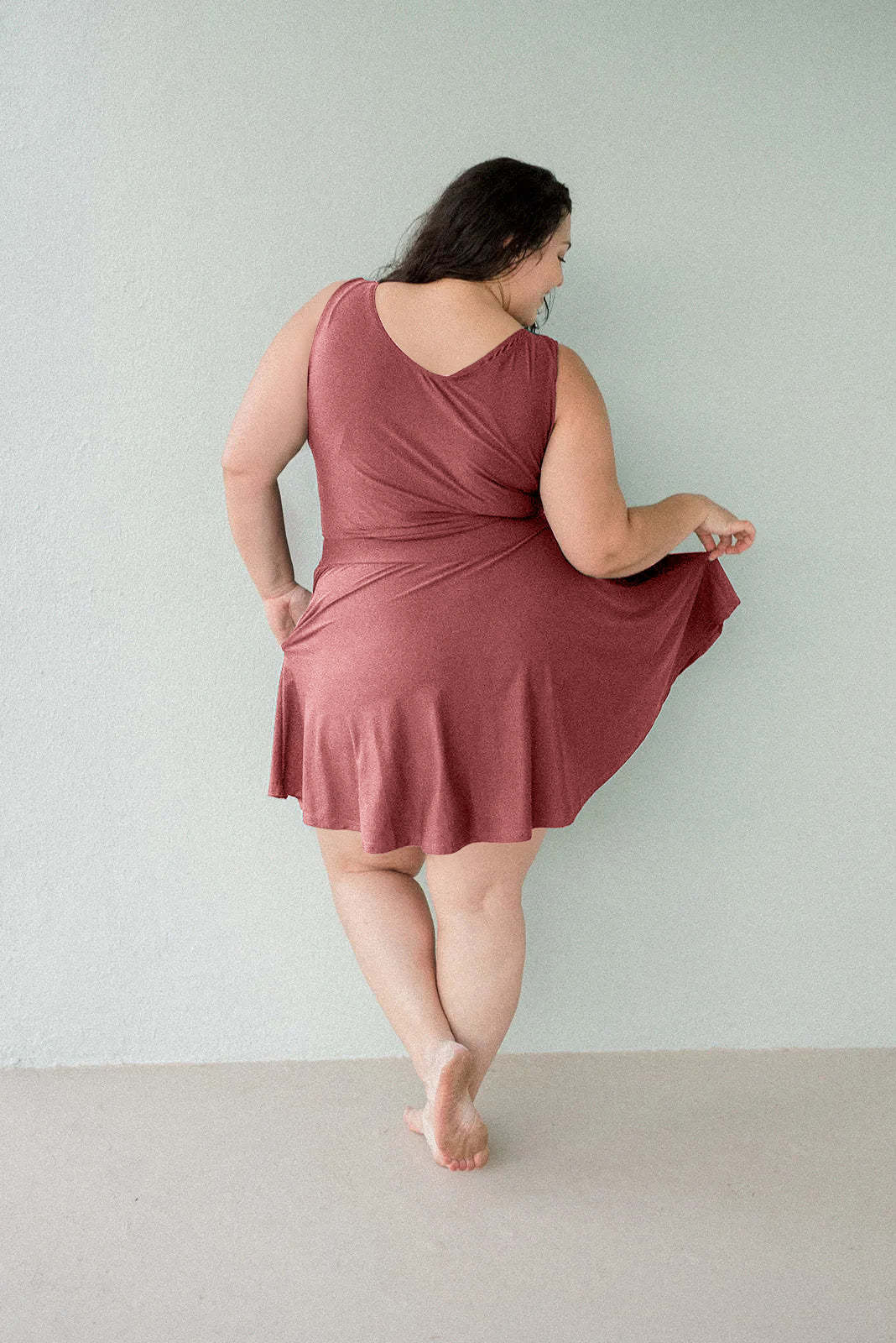 Swim Top Skort Set / Romper