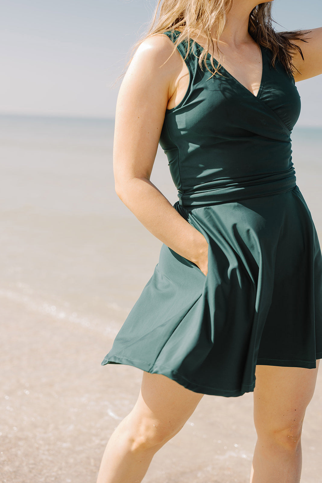 Swim Top Skort Set / Romper