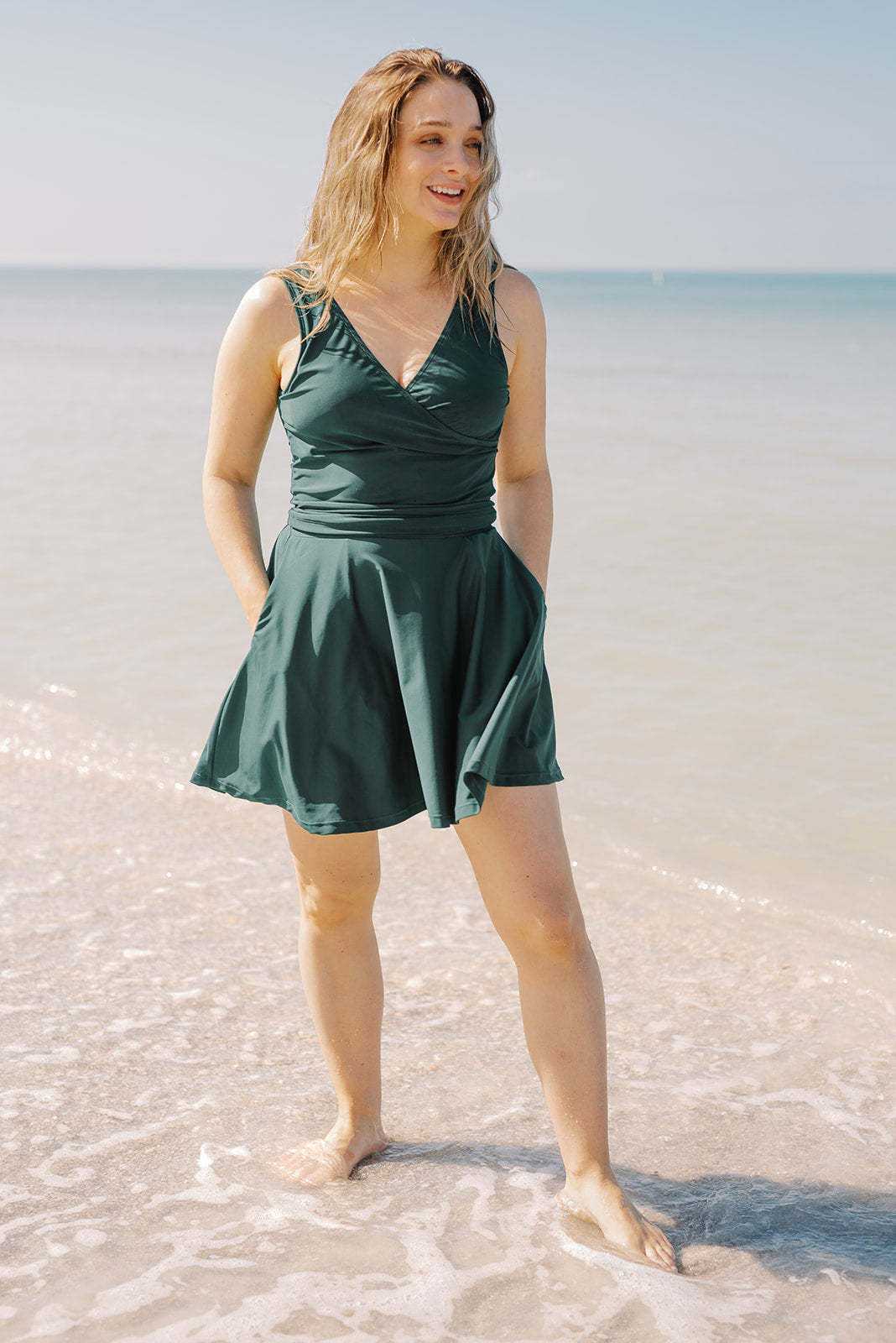 Swim Top Skort Set / Romper