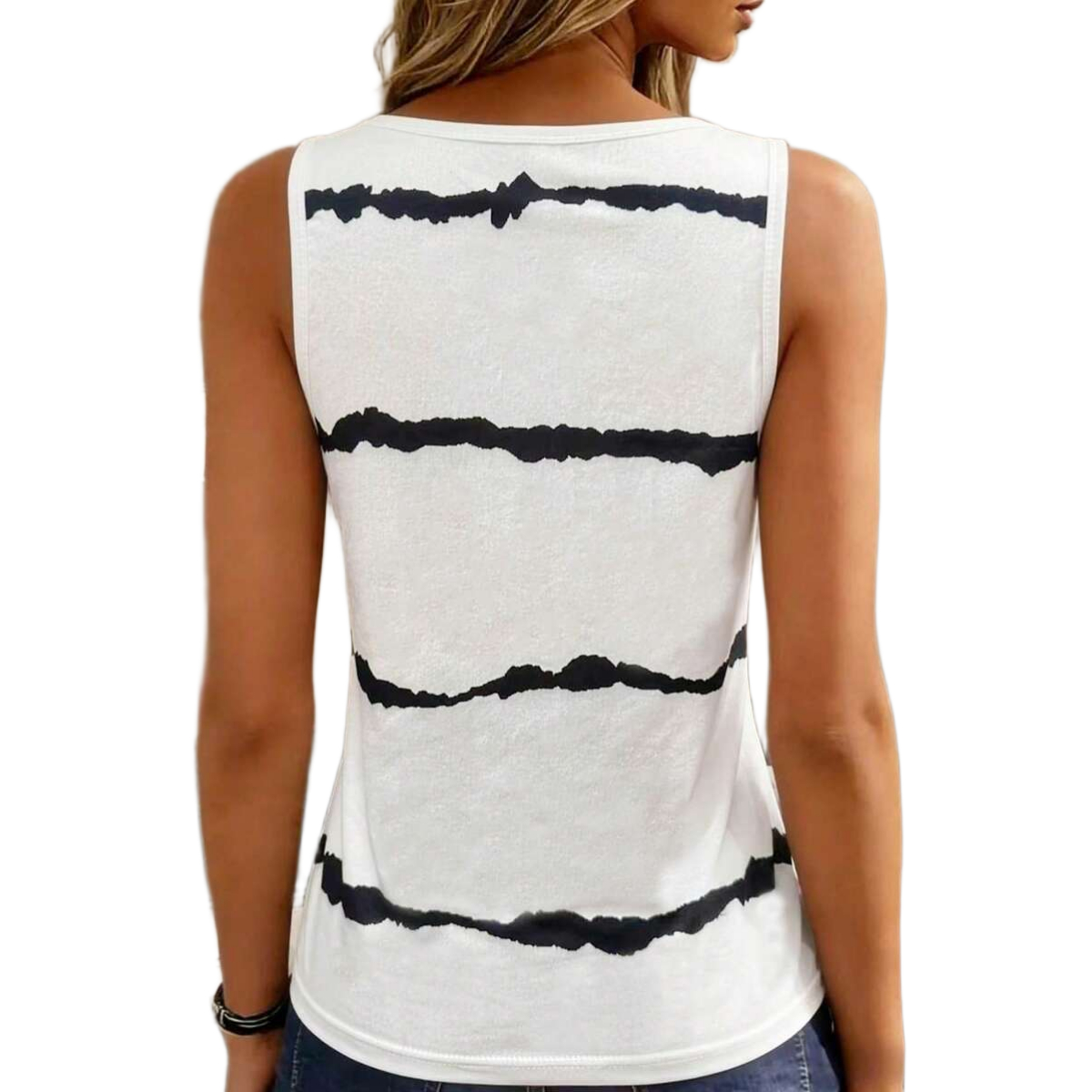 Casual Summer Style Printed Sleeveless Tank Top For Women