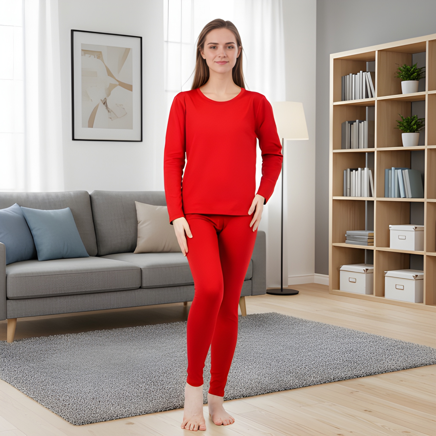 Women Fleece Lined Thermal Base Layer Set