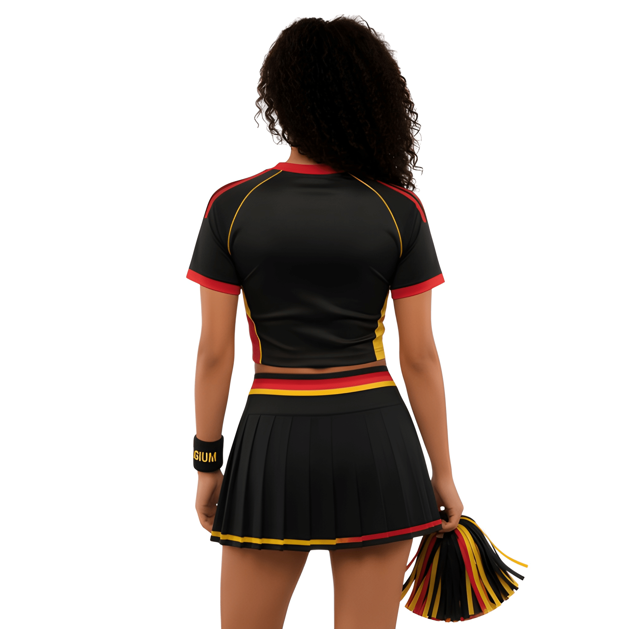 FIFA 2026 Belgium Football Themed Two Piece Skirt Set For Women