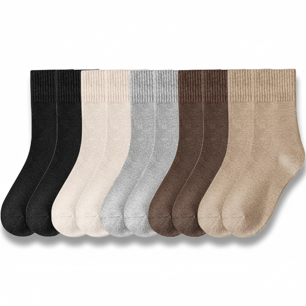 Pack Of 5 Bamboo Mini Crew Socks