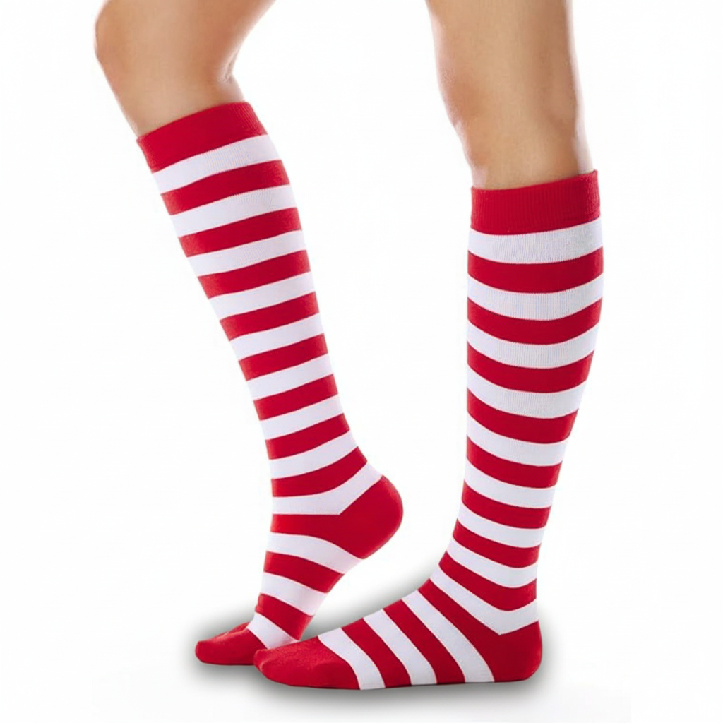 Women Retro Striped Sporty Cotton Crew SocksRetro Striped Sports Crew Socks For Women - Image 6