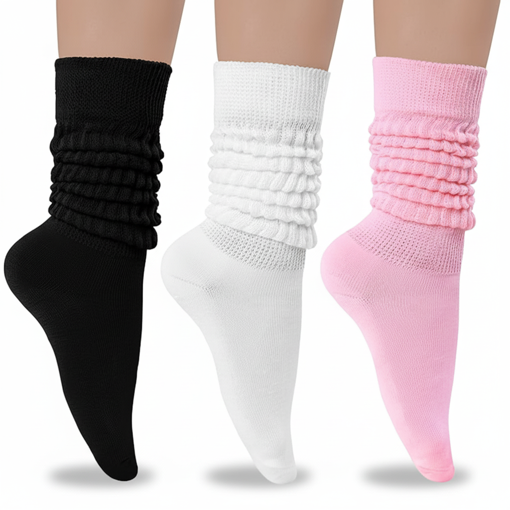 3 Pair Pack Women Knit Slouch Socks3 Pairs Knit Slouch Socks For Women - Image 14
