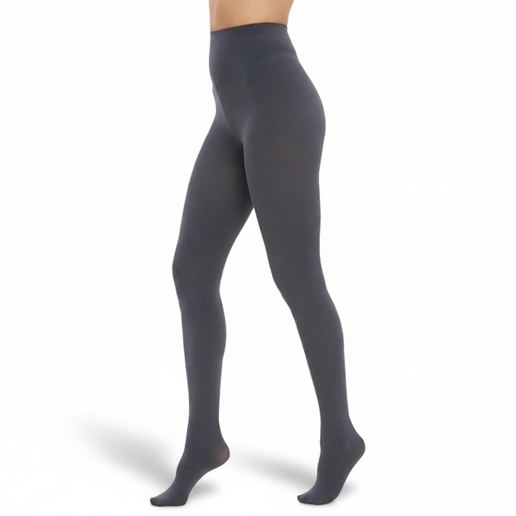 Women 80D Opaque Tights With High Waist And Footed Design