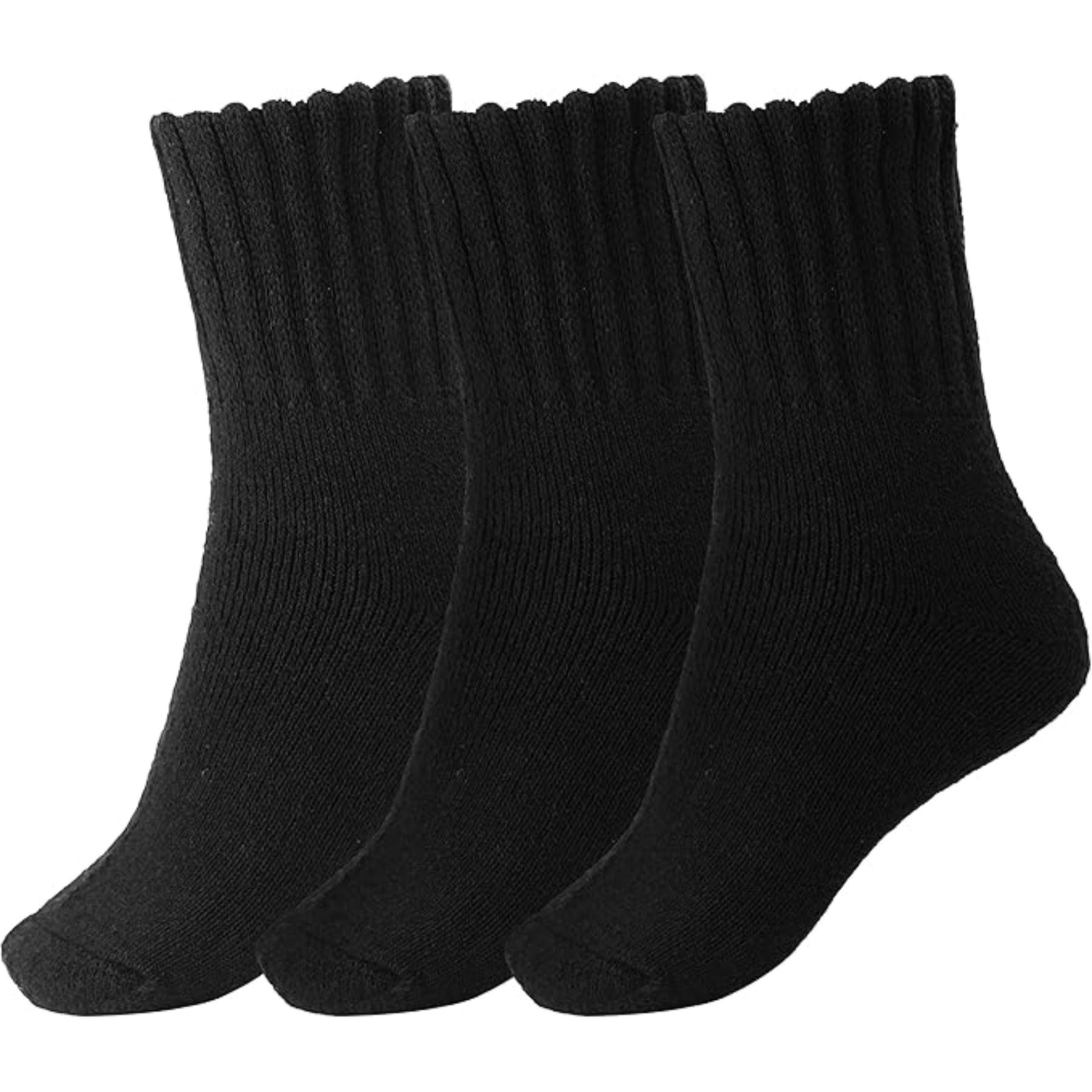 Women Winter Solid Thick Warm Crew Socks