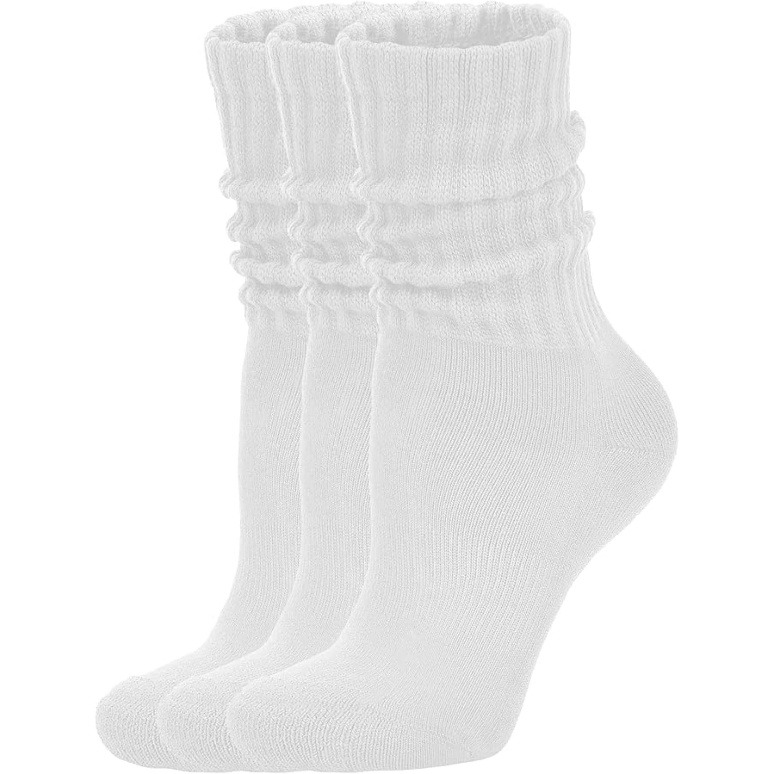 Women Pack Of 3 Scrunch Crew Socks3 Pairs Of Women Scrunch Crew Socks - Image 3