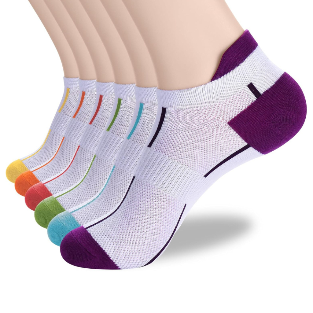 6 Pairs Men and Womens Ankle Thin Athletic Running Low Cut Socks