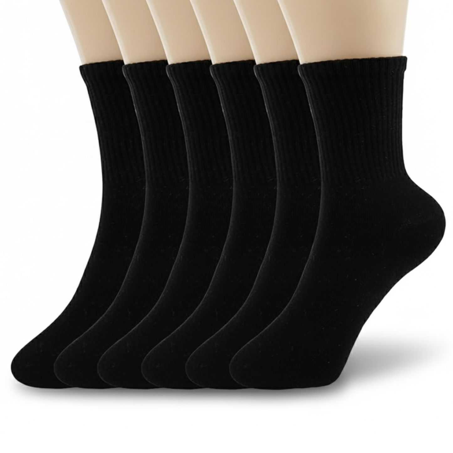 6 Pairs Casual Calf Socks For Women