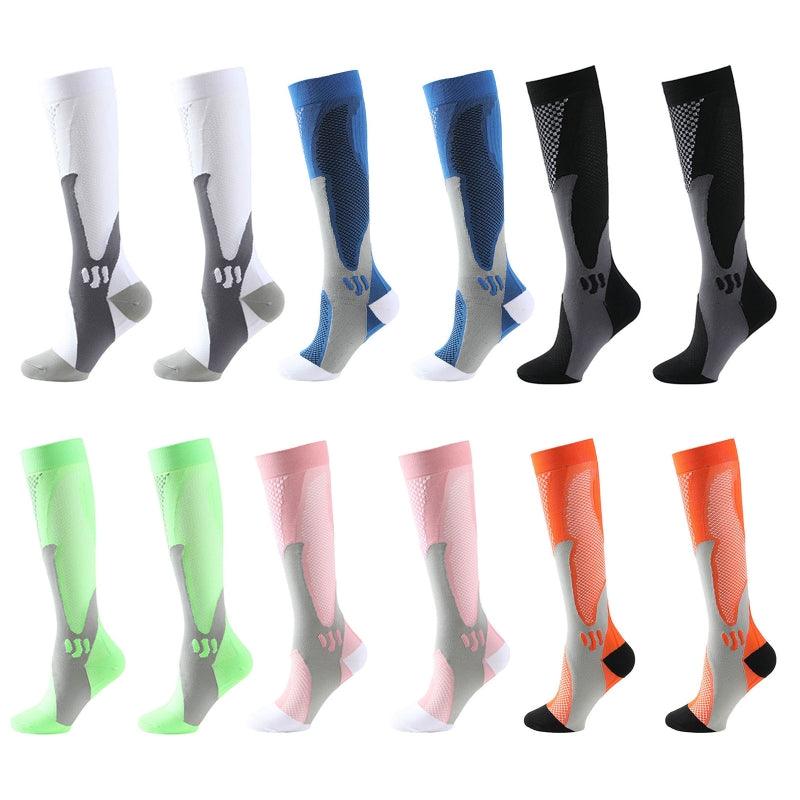 Running Compression Stockings 20-30 Mmhg Sports Socks 6 Pairs-Plantar Socks