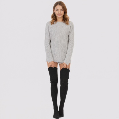 Women Winter Boot Socks With Cable Knit And Extra Length