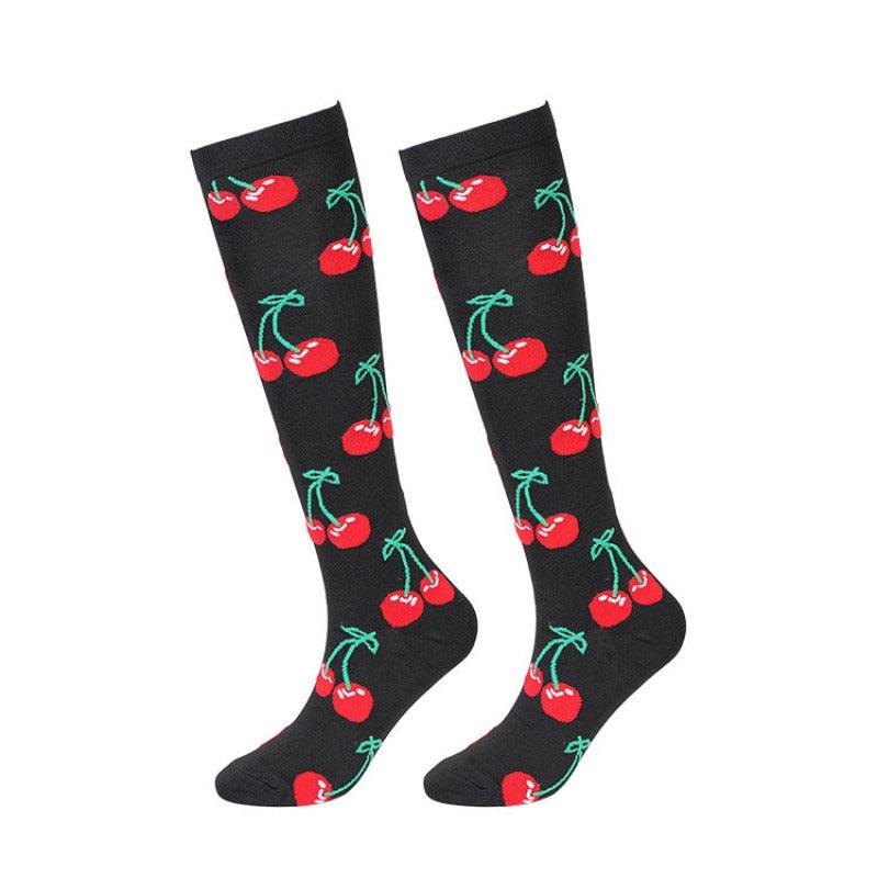 7 Pairs Cartoon Fruit Compression Socks-Plantar Socks