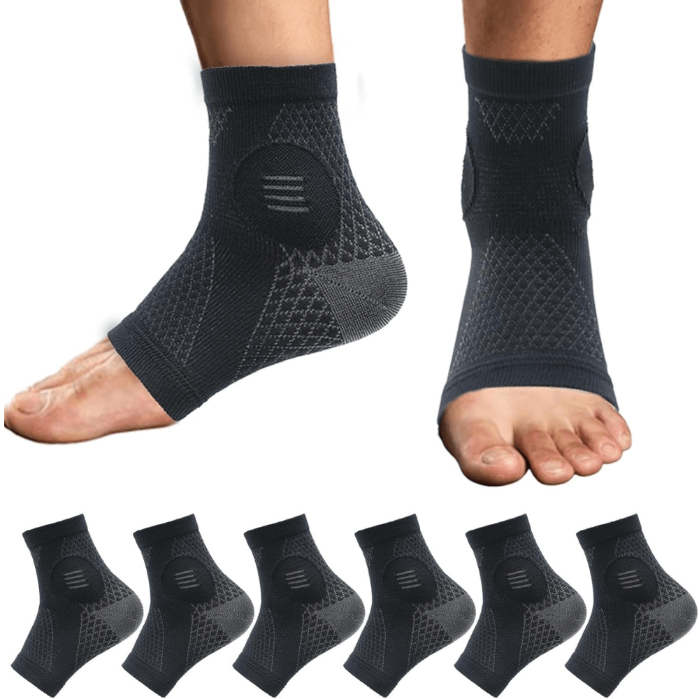 3 Pairs Neuropathy Compression Socks - Daily Support and Comfort-Plantar Socks