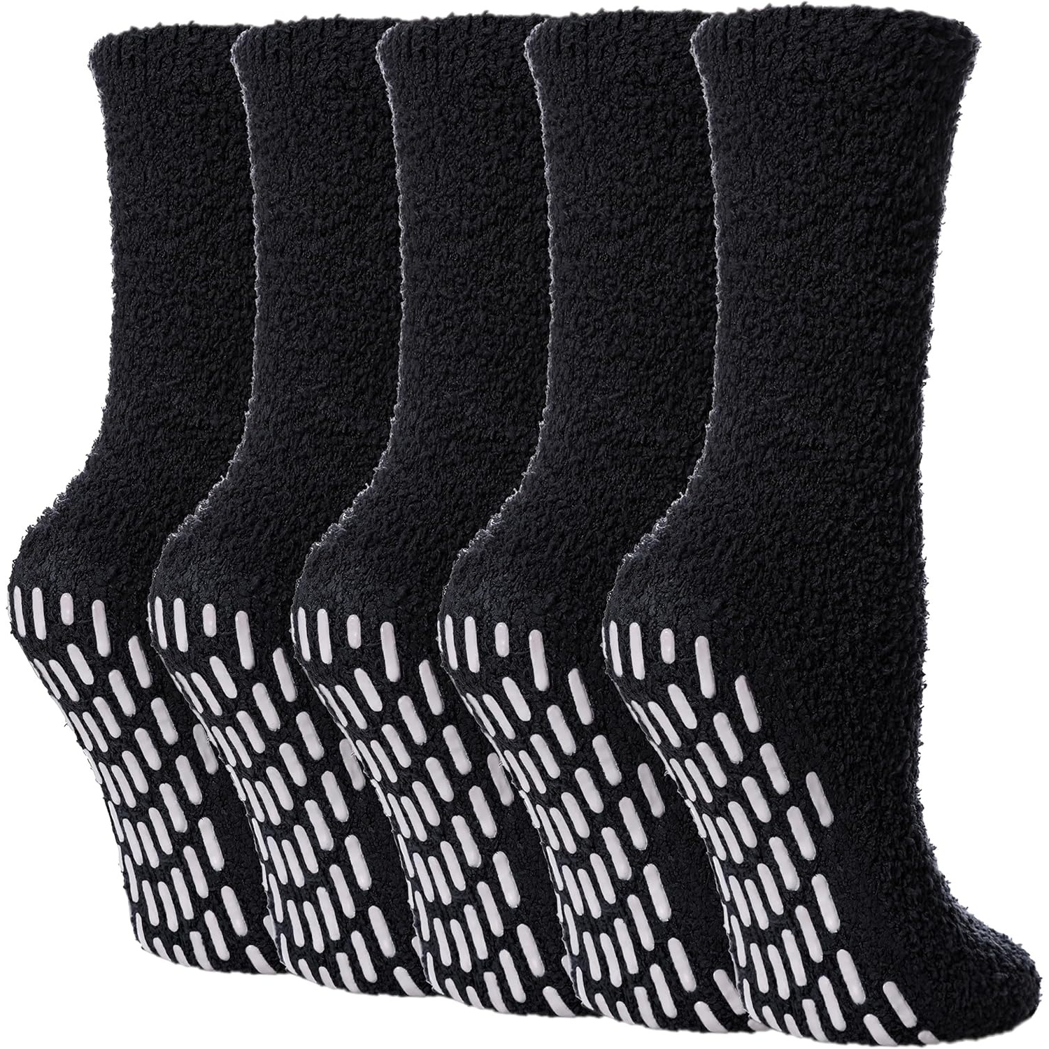 Women Winter Non Slip Fuzzy Cozy Grip Slipper Socks