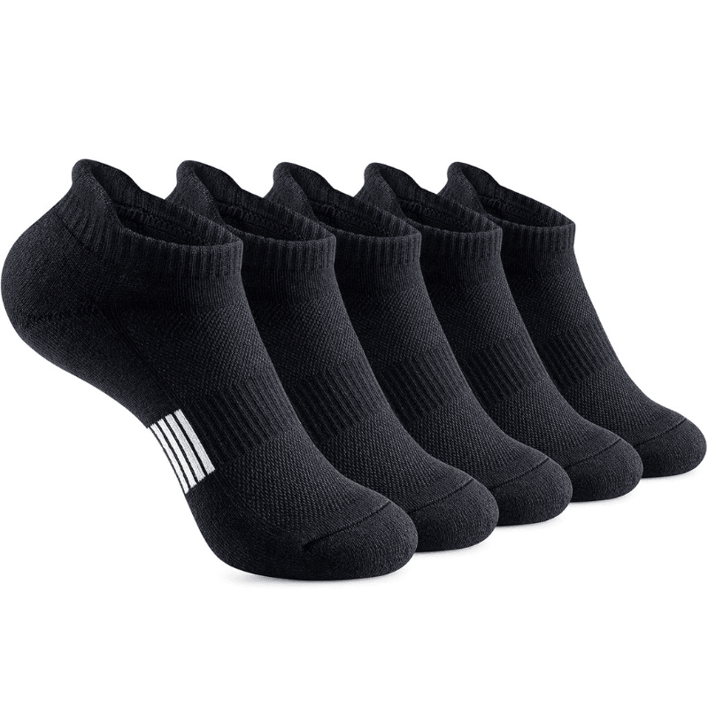 5 Pair Cushioned Ankle Support Socks-Plantar Socks