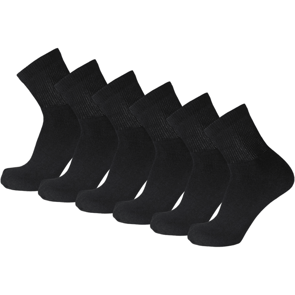6 Pair Light Compression Neuropathy Socks-Plantar Socks