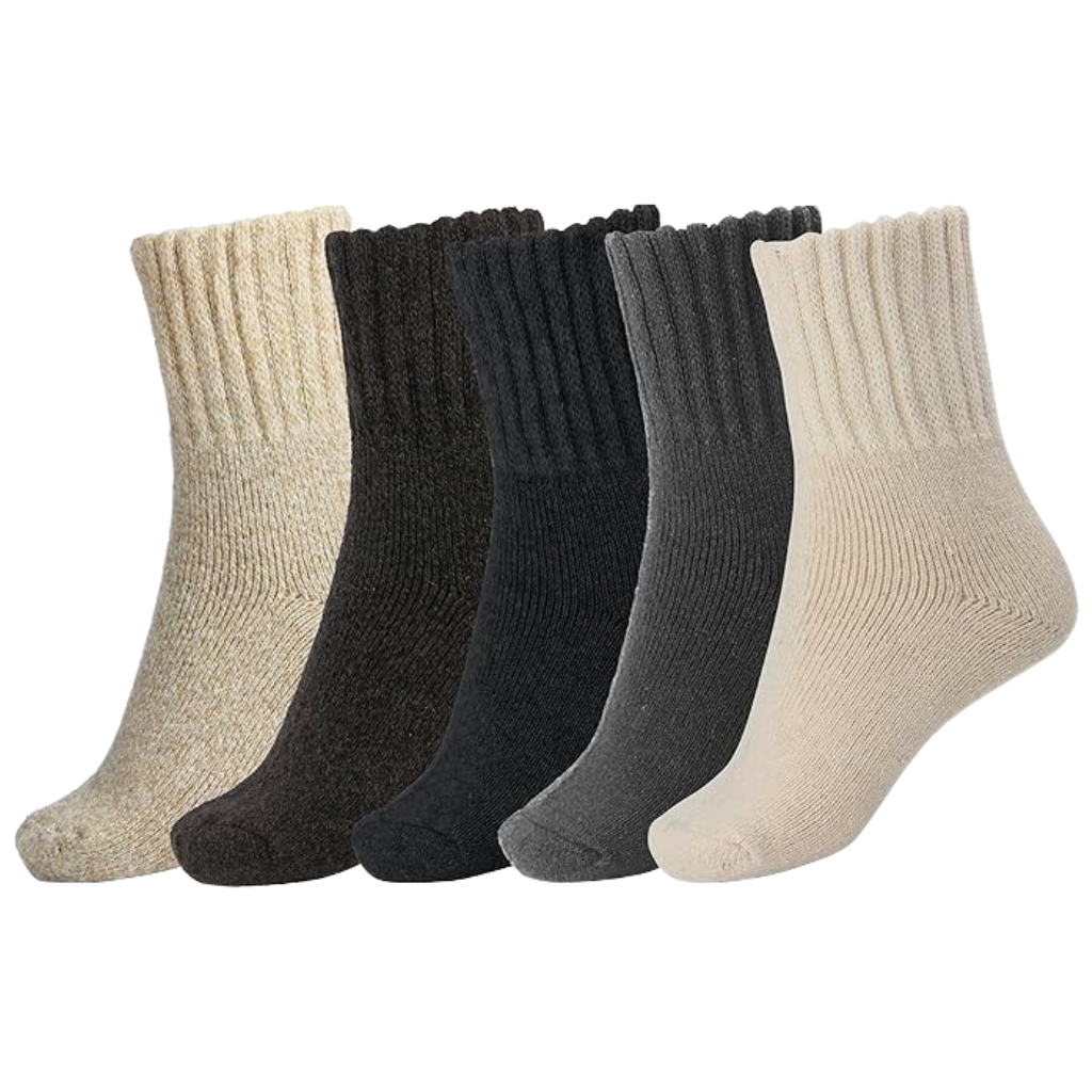 Boot Socks for Women Winter Solid Thick Warm SocksSolid Knit Boot Style Crew Socks - Image 14
