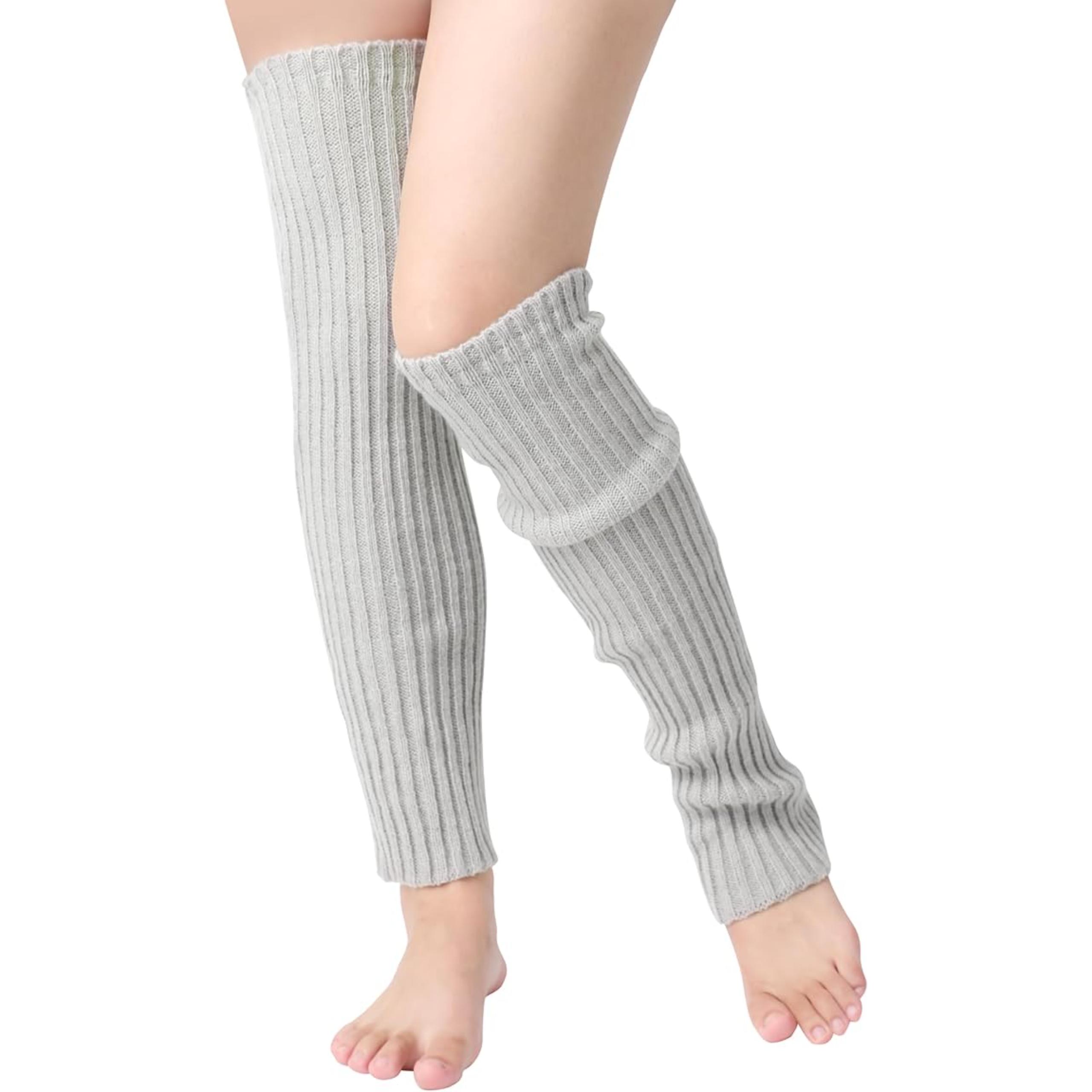 Soft Knitted Warmers For Women With 80s Retro LookRibbed Knitted Warmers Long Socks For Women With 80s Look - Image 6