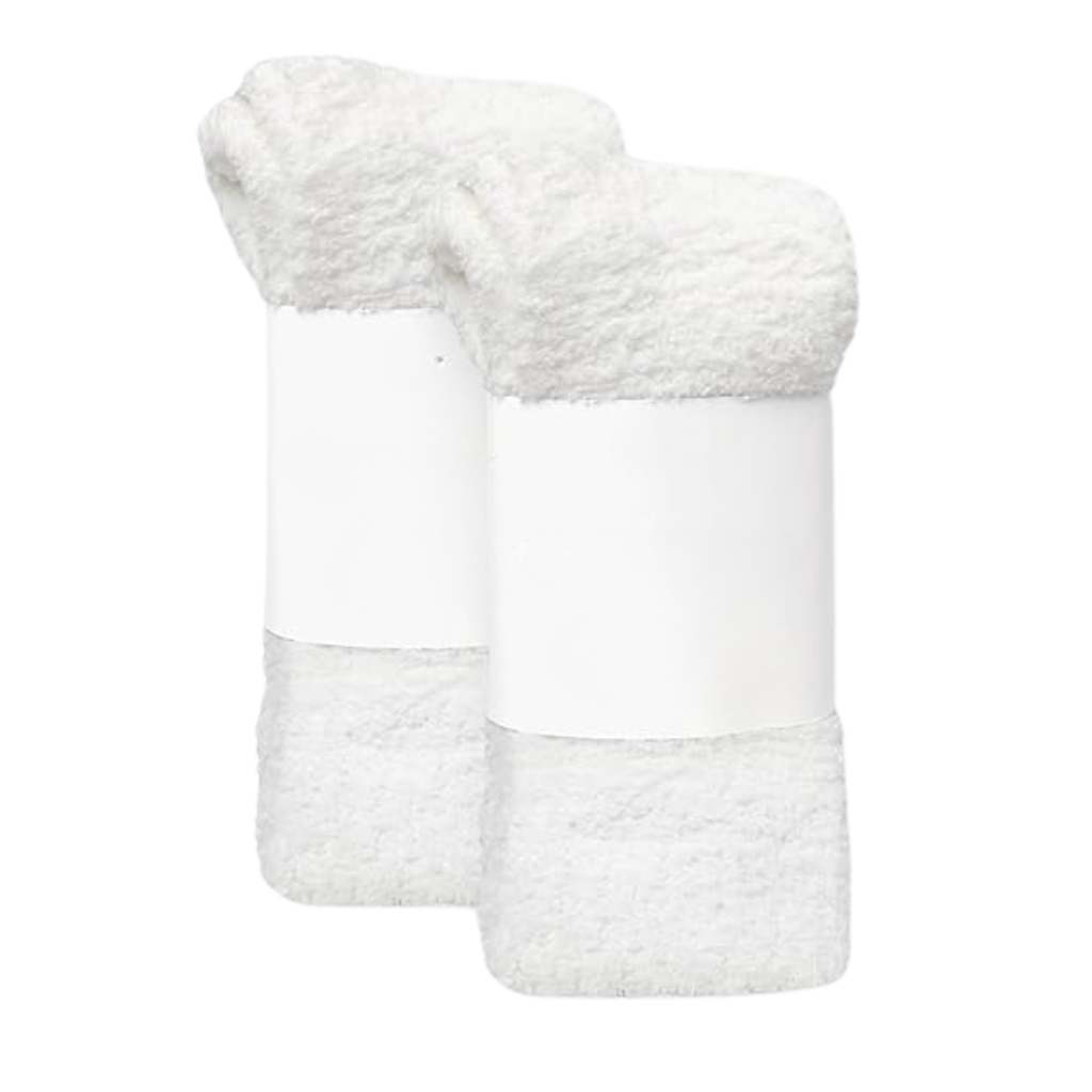 Textured Cloud Knit Crew Lounge Socks