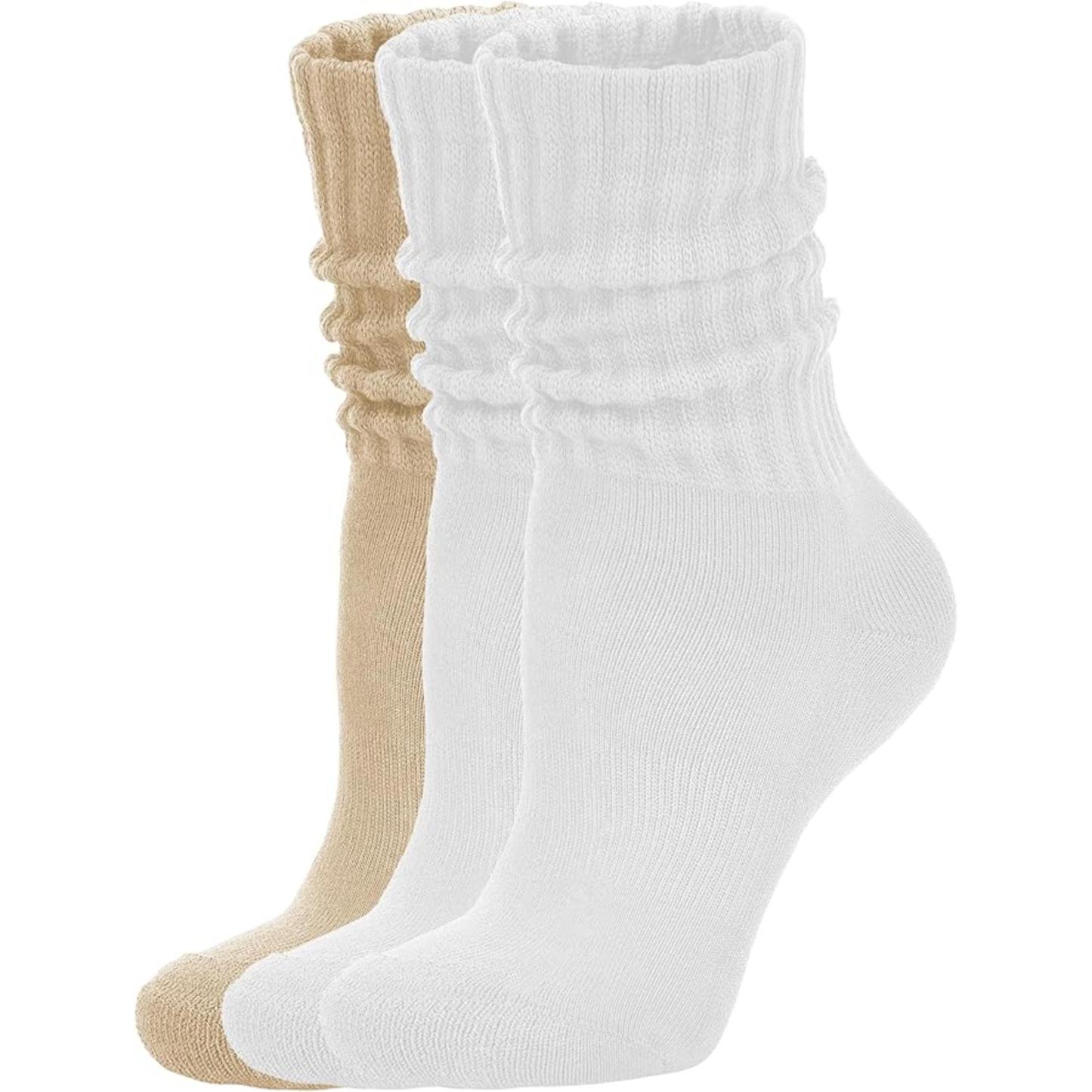 Women Pack Of 3 Scrunch Crew Socks