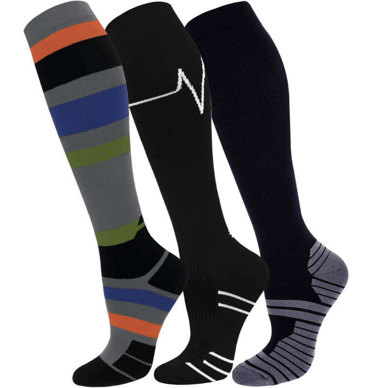 3 Pairs Of Stretchable Compression Socks For Everyday Wear-Plantar Socks3 Pairs Of Stretchable Compression Socks For Everyday Wear - Image 9
