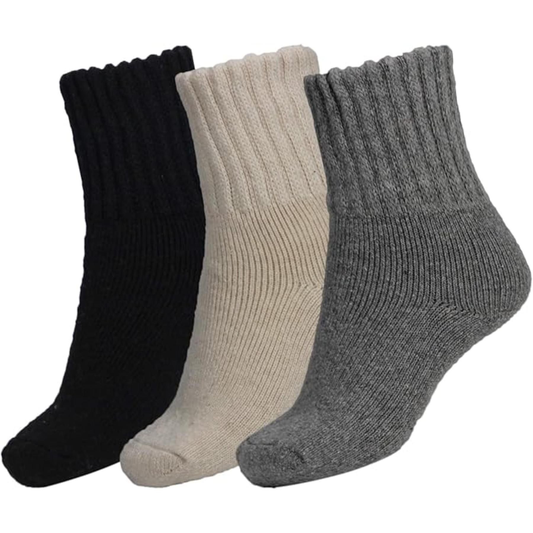 Women Winter Solid Thick Warm Crew Socks